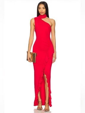 maxi dress facebook Maxi dress REd Circle / small